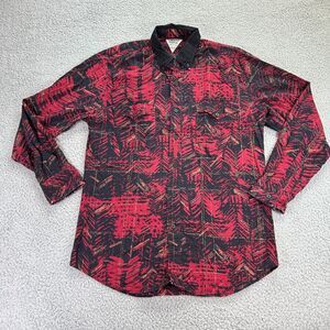 Cowboys Turtle Mens Black Red Long Sleeve Collared Casual Button Down Shirt